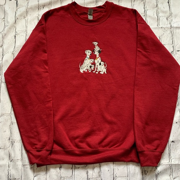 Embroidery Dalmatian Sweater Size Medium - Picture 2 of 4